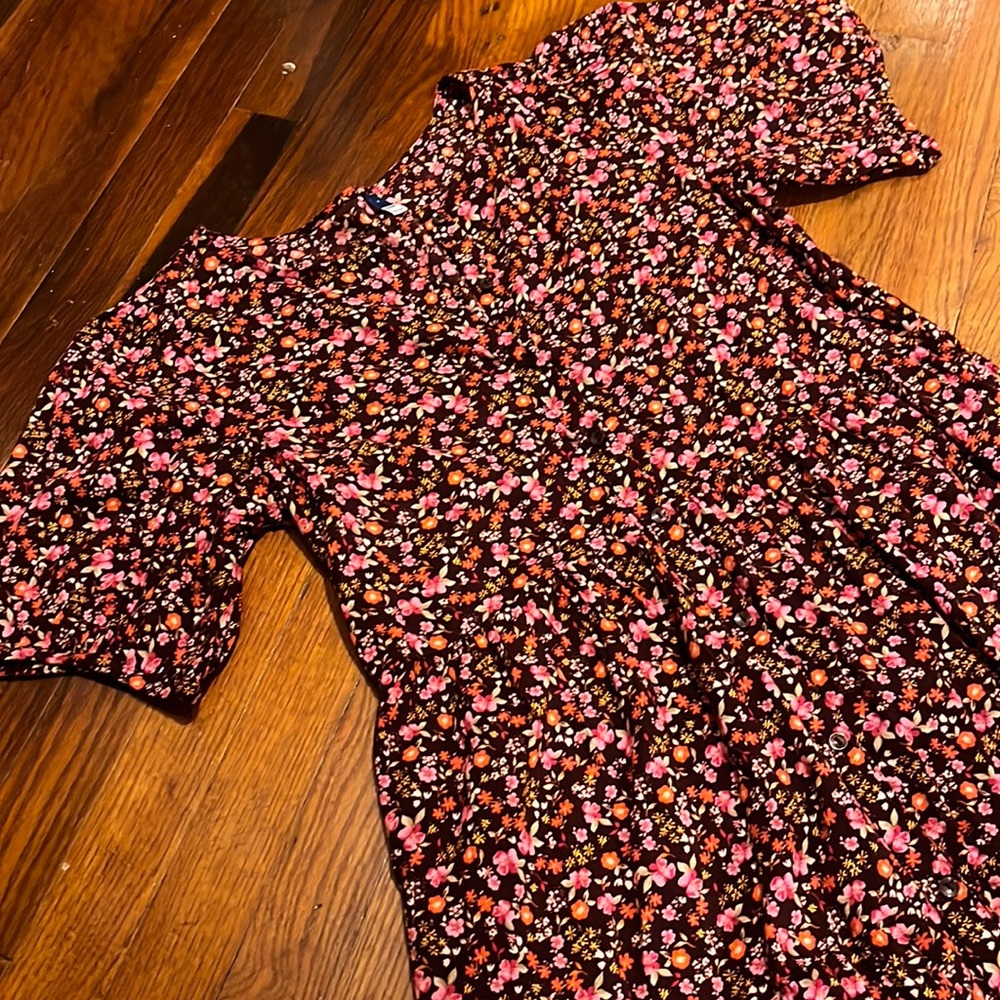 Old Navy Button Up Floral Dress with pockets